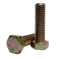 5C584ZY 5/8"-11 X 4" Hex Cap Screw, Grade 5 (SAE J429), Coarse, Zinc Yellow